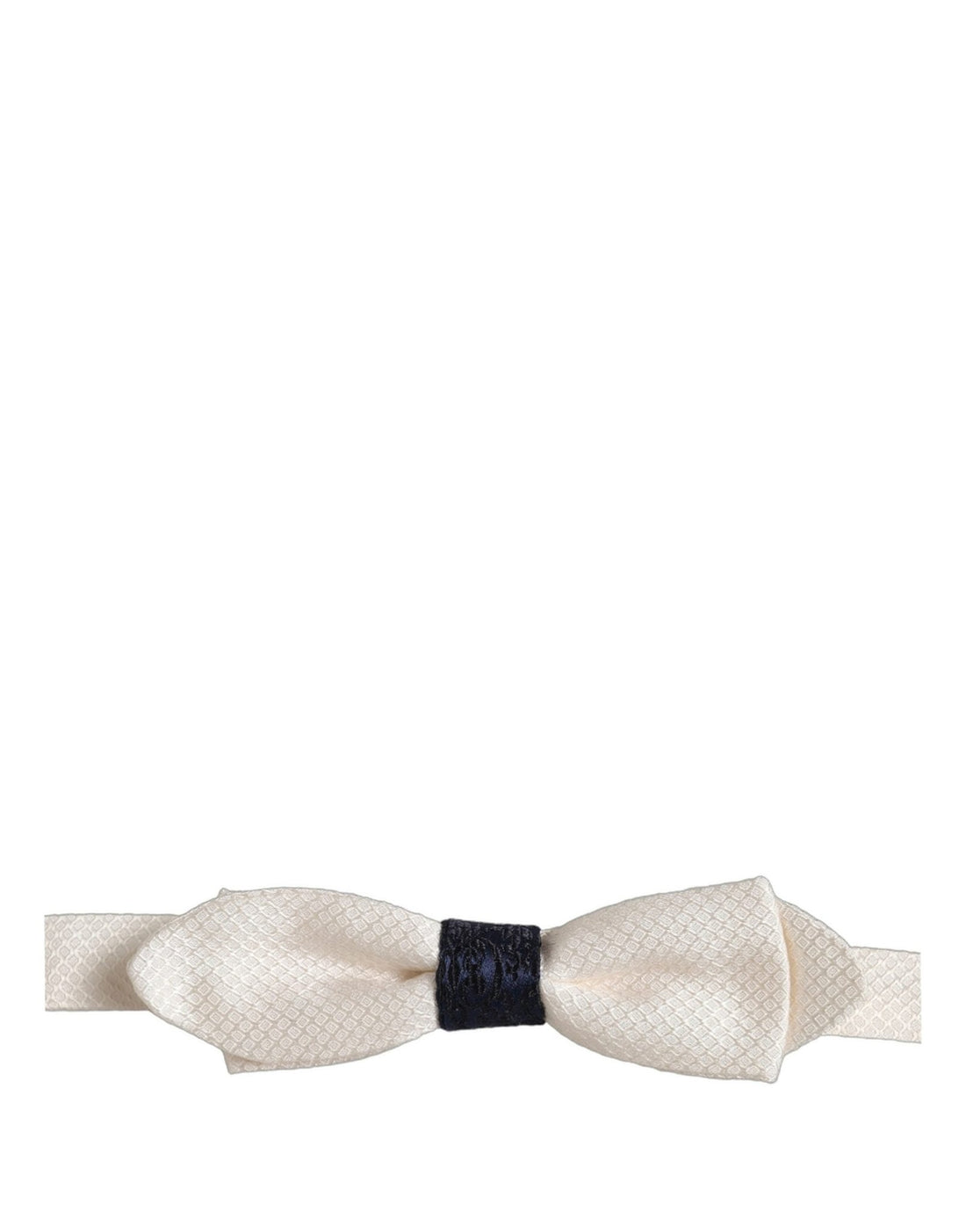 Dolce & Gabbana Men White 100% Silk Adjustable Neck Papillon Bow Tie - RIMODA