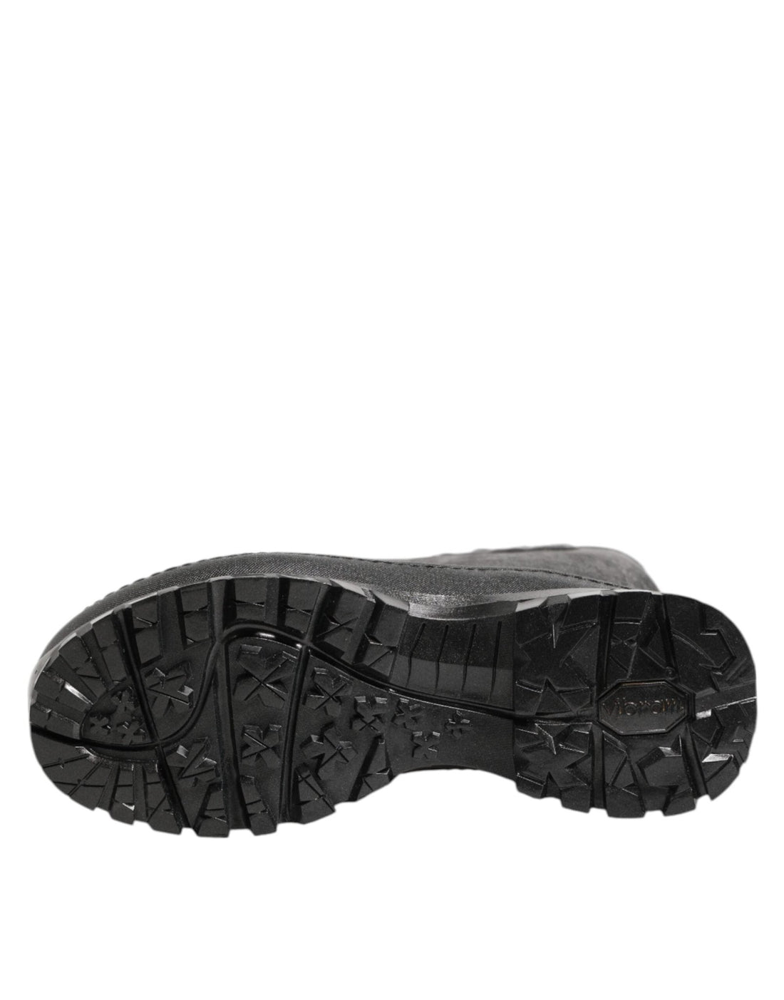 Dolce & Gabbana Metallic Black Pull On Rain Boots Men Shoes - RIMODA