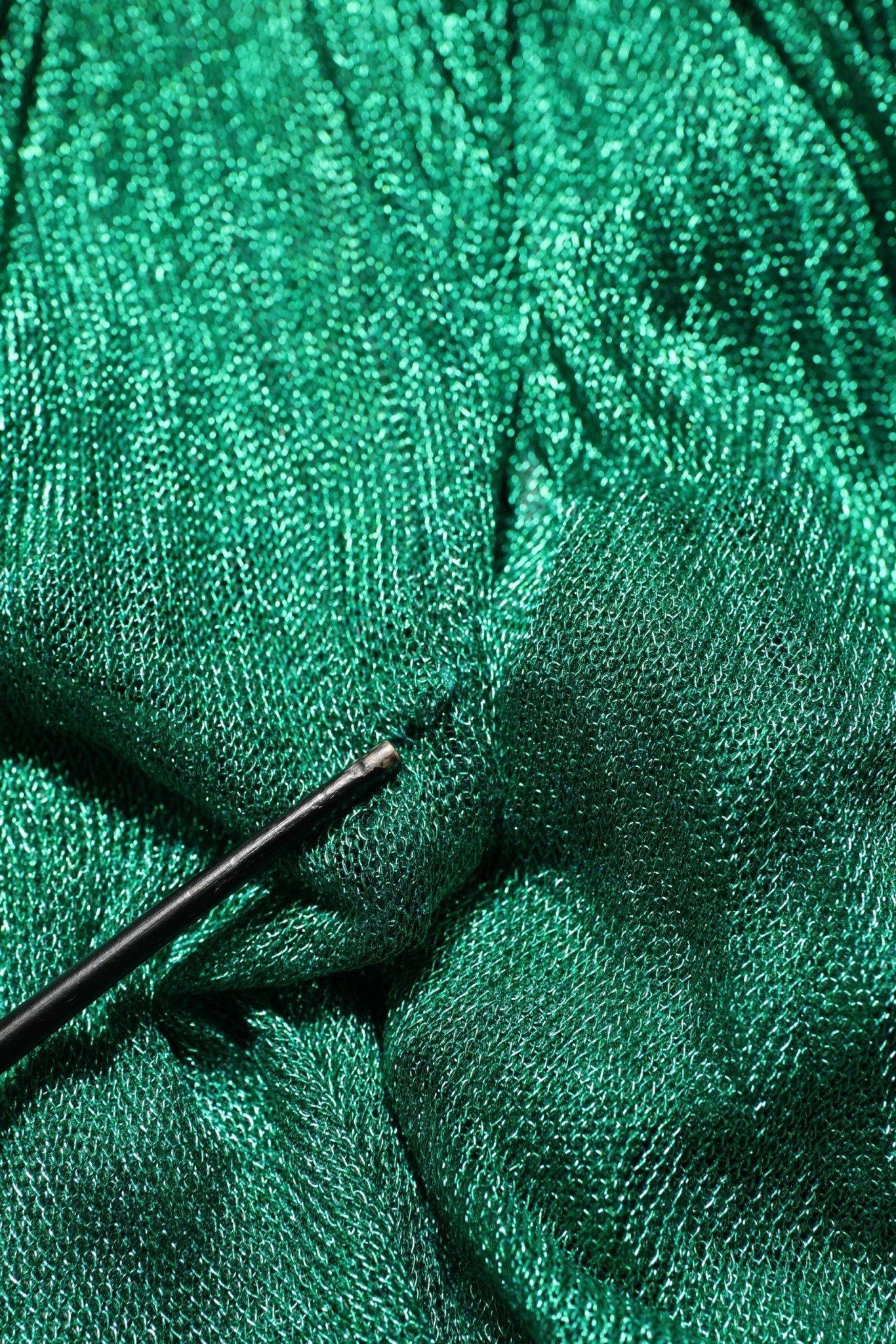 Dolce & Gabbana Metallic Green Sleeveless Plissé Gown Dress - RIMODA