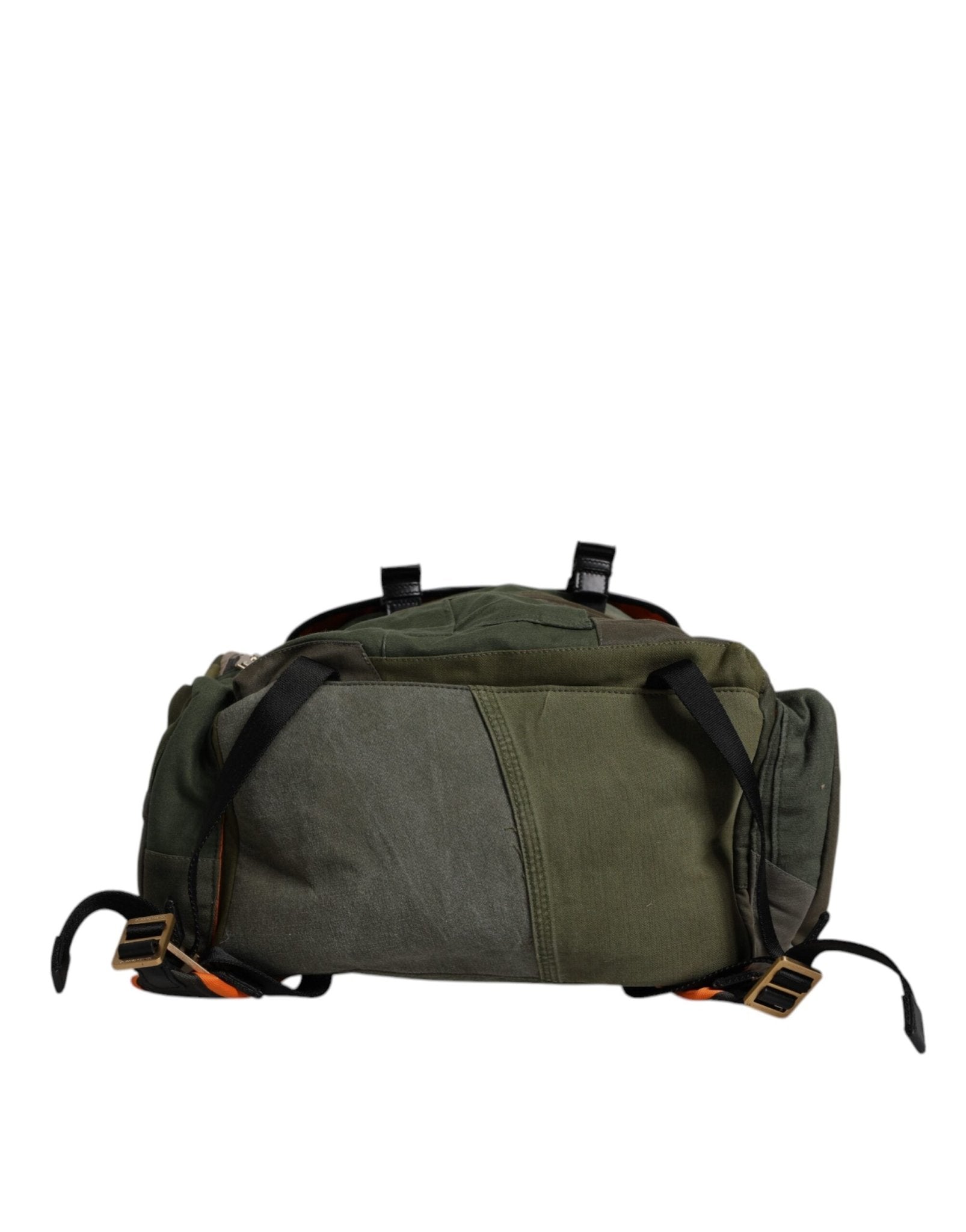 Dolce & Gabbana Military Green Patchwork Travel Backpack Bag - RIMODA