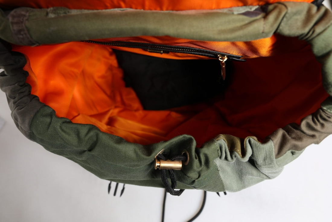 Dolce & Gabbana Military Green Patchwork Travel Backpack Bag - RIMODA