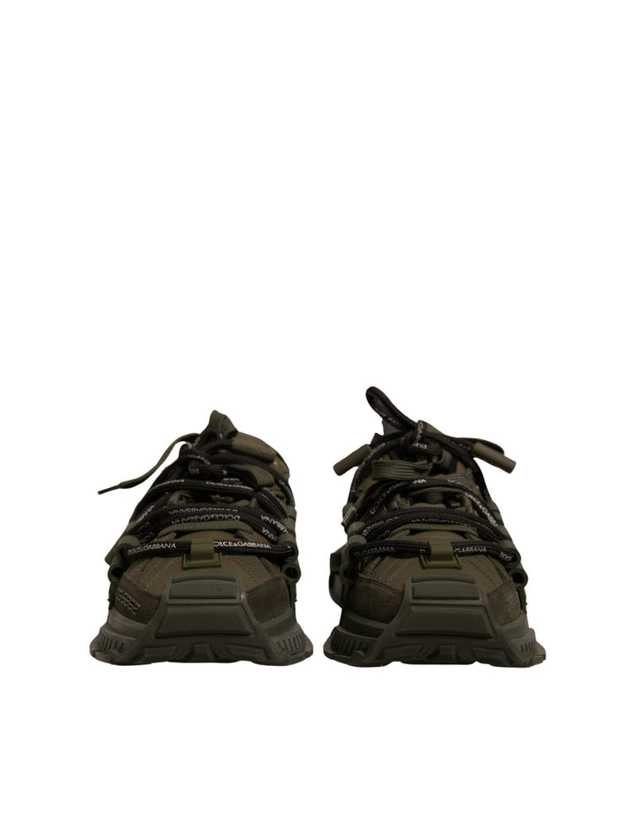 Dolce & Gabbana Military Green Space Low Top Sneakers Shoes - RIMODA