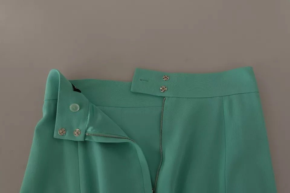 Dolce & Gabbana Mint Green Viscose Pencil Cut Midi Skirt - RIMODA