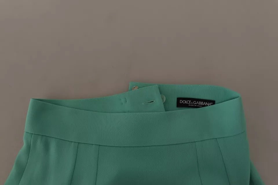 Dolce & Gabbana Mint Green Viscose Pencil Cut Midi Skirt - RIMODA