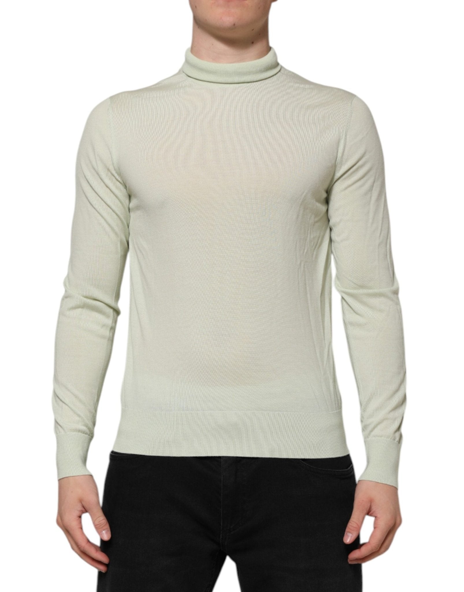 Dolce & Gabbana Mint Green Wool Turtleneck Pullover Sweater - RIMODA