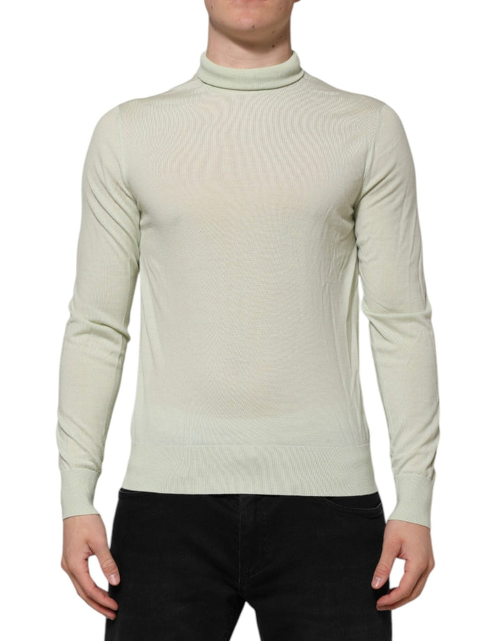 Dolce & Gabbana Mint Green Wool Turtleneck Pullover Sweater - RIMODA