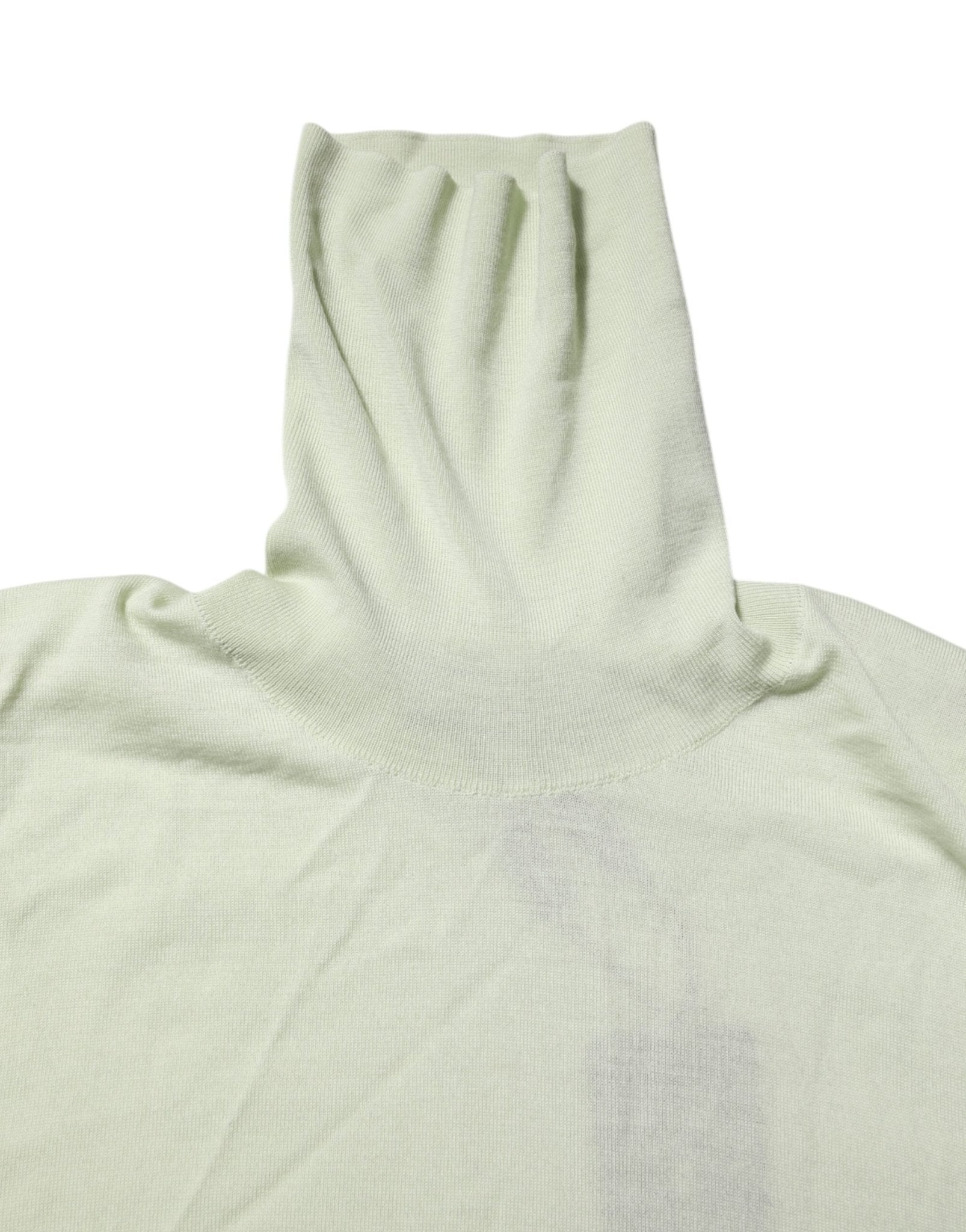 Dolce & Gabbana Mint Green Wool Turtleneck Pullover Sweater - RIMODA