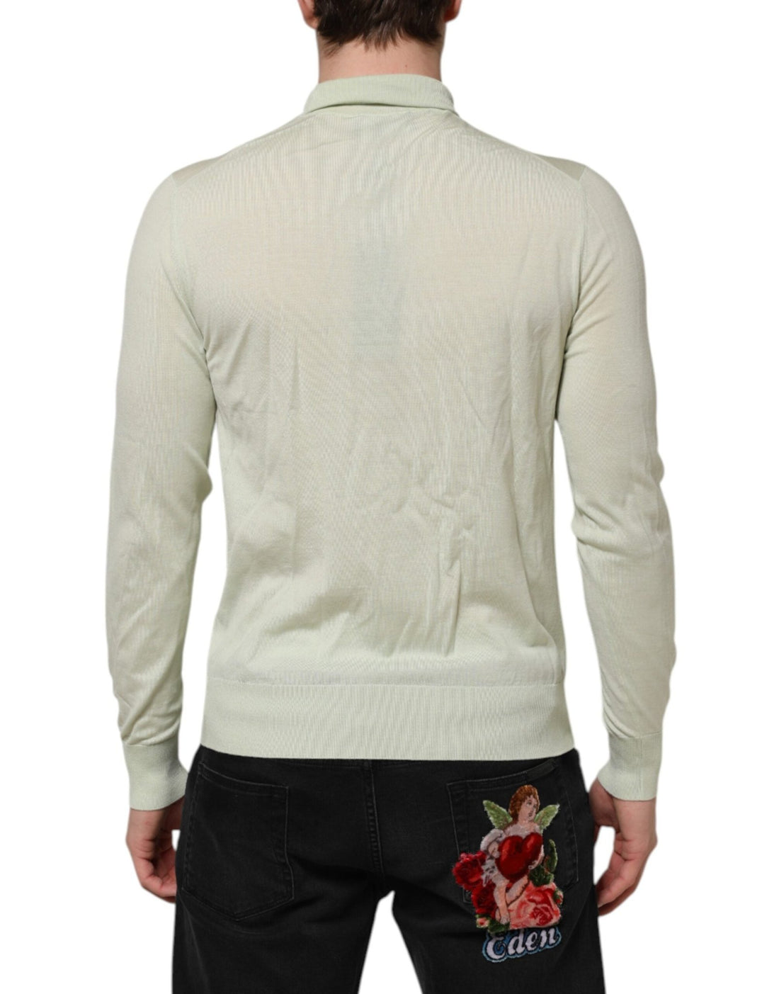 Dolce & Gabbana Mint Green Wool Turtleneck Pullover Sweater - RIMODA