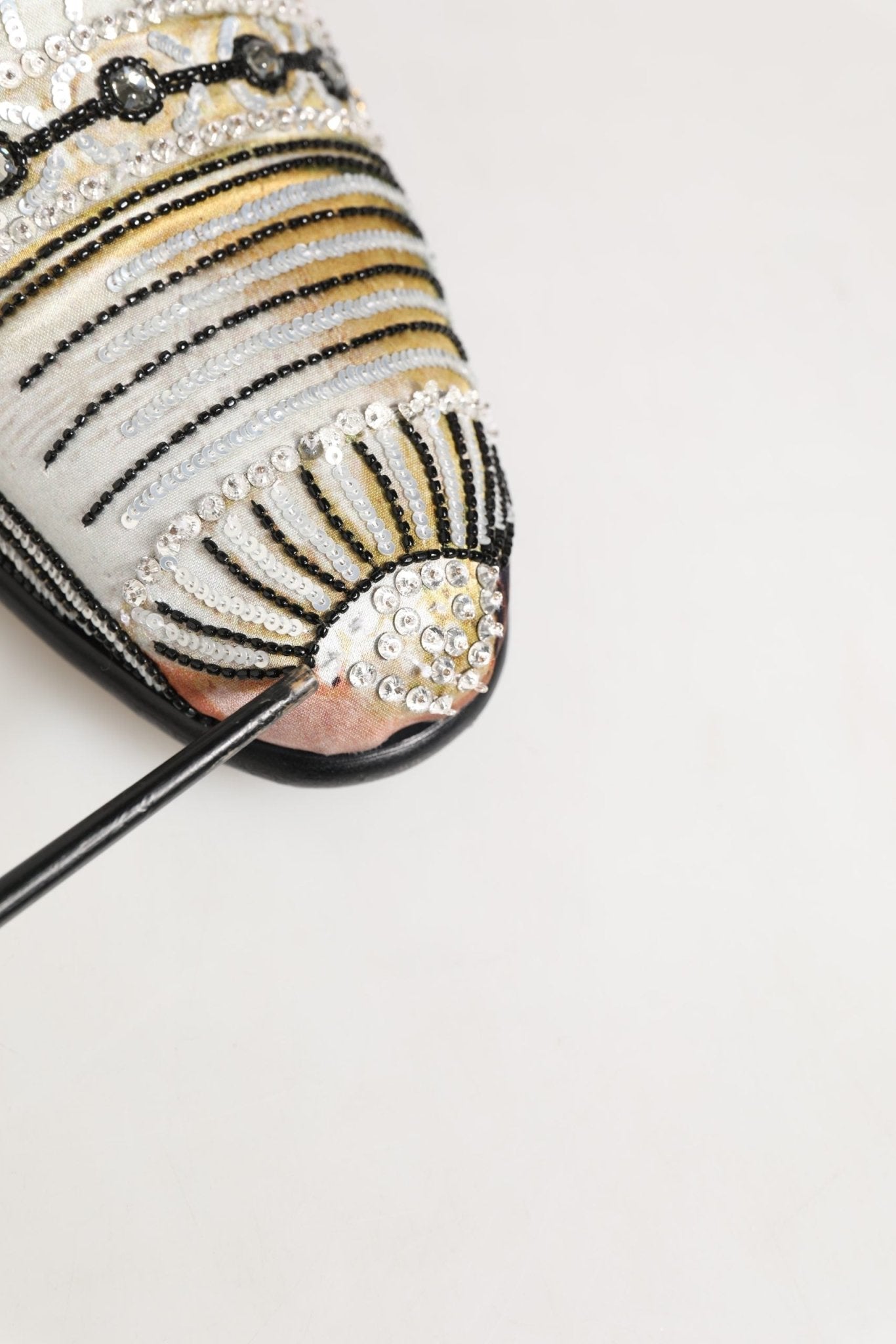Dolce & Gabbana Multicolor Brocade Sequin Dress Loafers Shoes - RIMODA