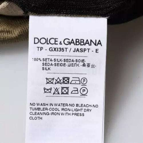 Dolce & Gabbana Multicolor Camouflage Collared Polo T-shirt - RIMODA