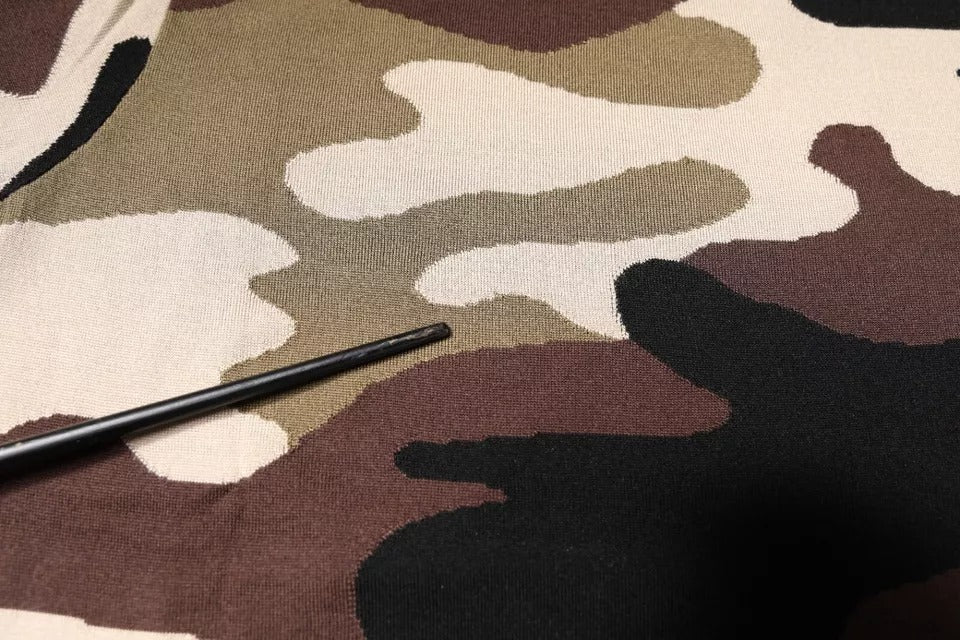 Dolce & Gabbana Multicolor Camouflage Collared Polo T-shirt - RIMODA