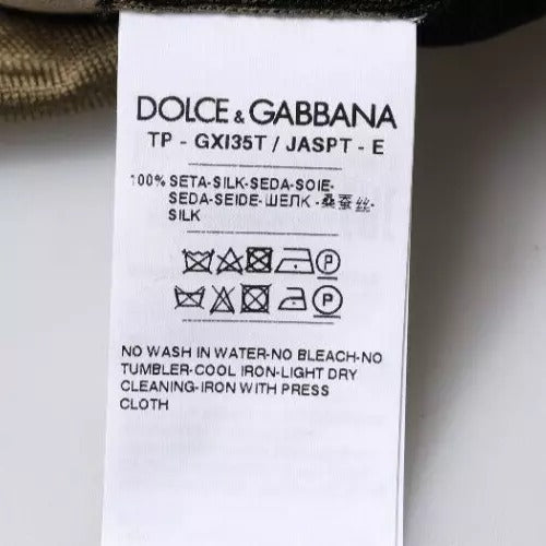 Dolce & Gabbana Multicolor Camouflage Collared Polo T-shirt - RIMODA