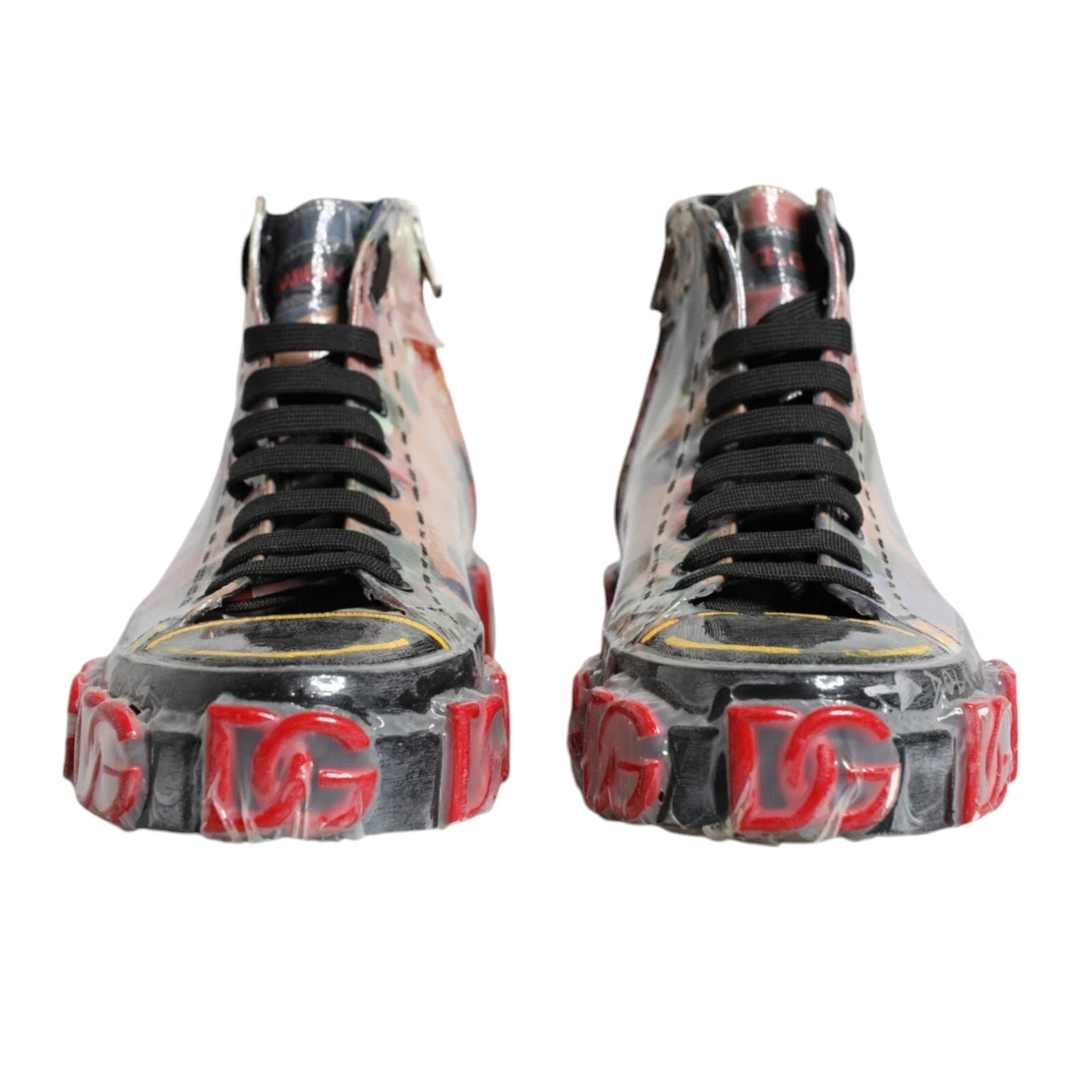 Dolce & Gabbana Multicolor Camouflage High Top Sneakers Shoes - RIMODA
