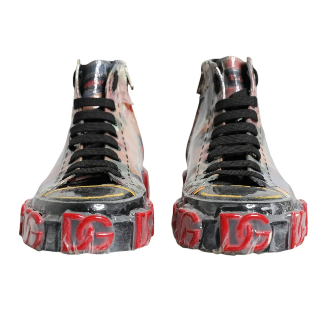 Dolce & Gabbana Multicolor Camouflage High Top Sneakers Shoes - RIMODA