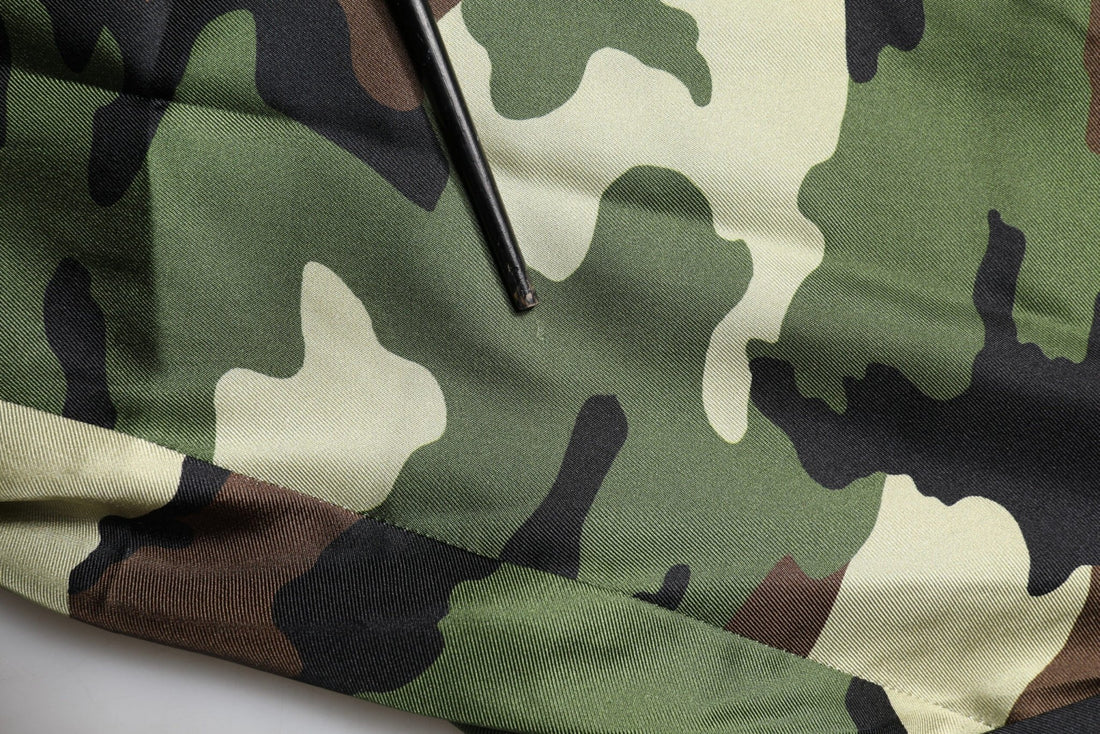 Dolce & Gabbana Multicolor Camouflage Silk Mid Waist Bermuda Shorts - RIMODA