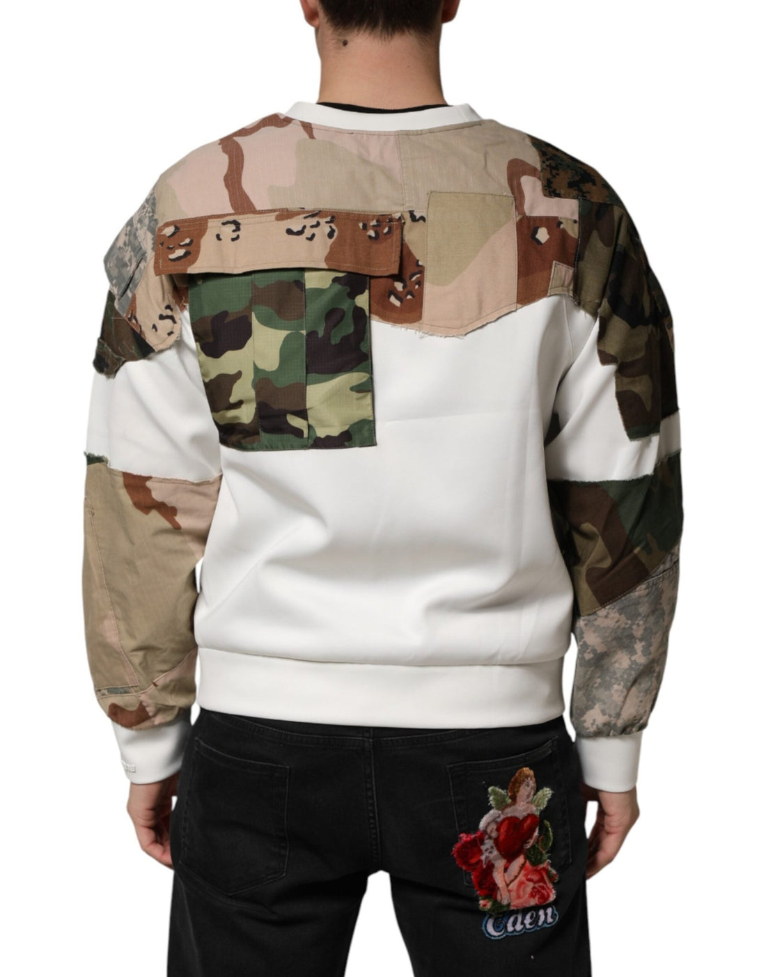 Dolce & Gabbana Multicolor Camouflage Sweatshirt Sweater - RIMODA