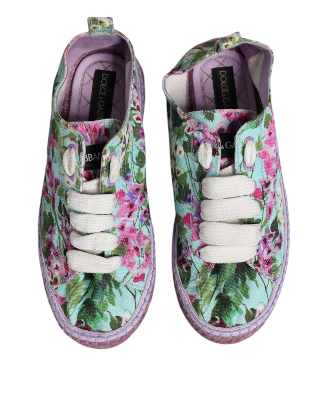 Dolce & Gabbana Multicolor Canvas Espadrilles Sneakers Shoes - RIMODA