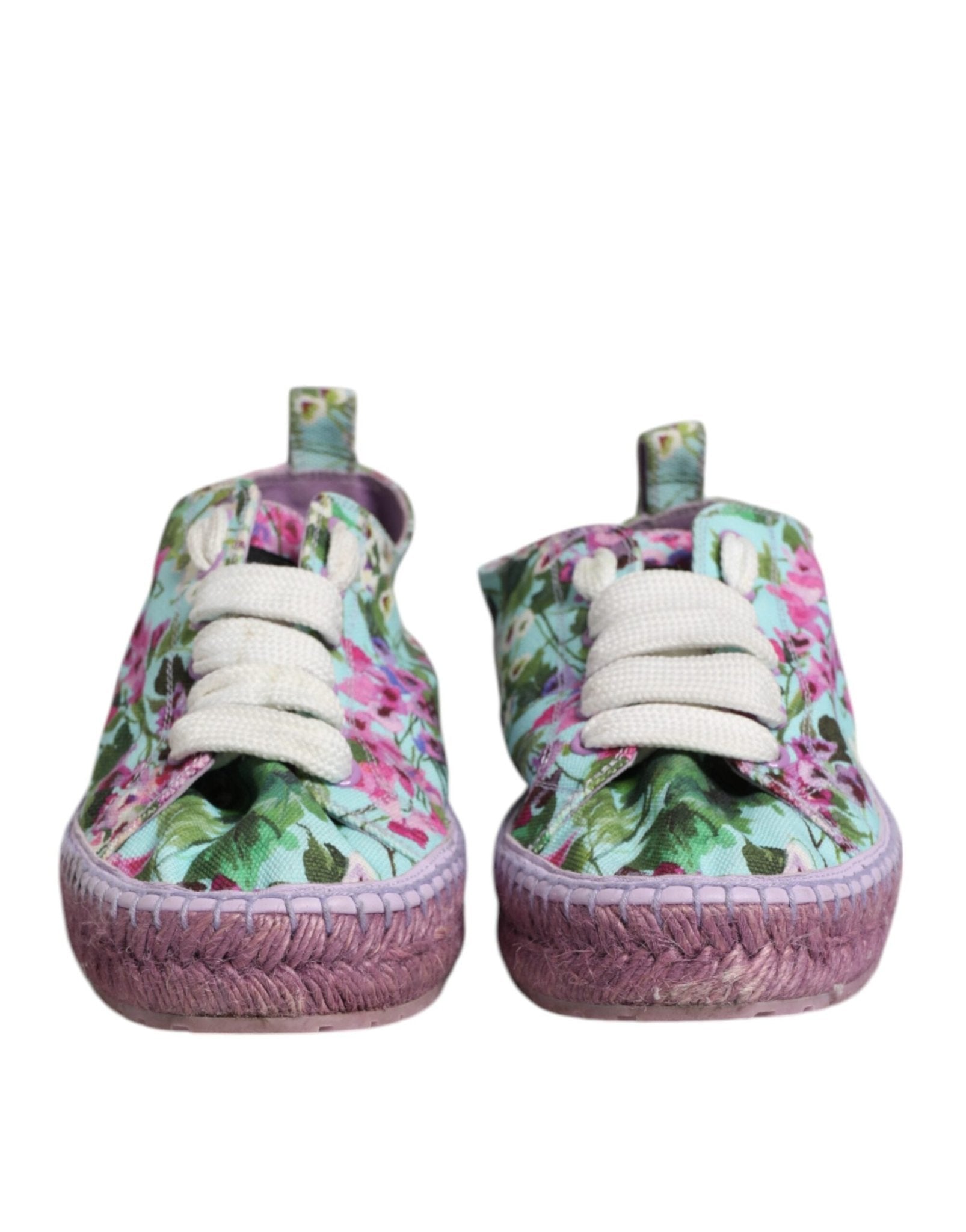 Dolce & Gabbana Multicolor Canvas Espadrilles Sneakers Shoes - RIMODA