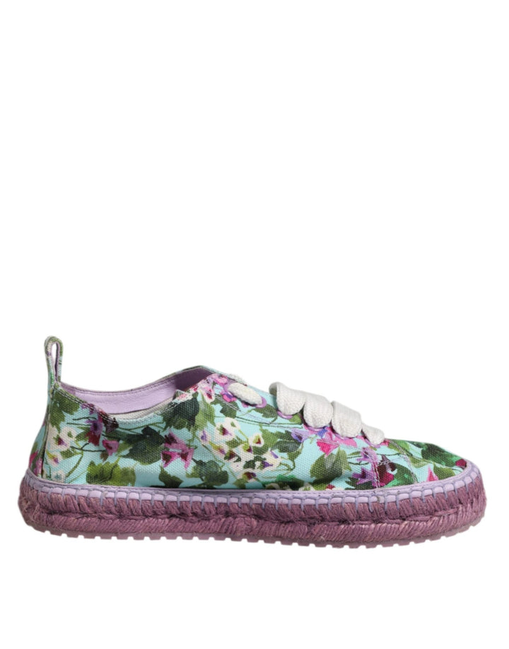 Dolce & Gabbana Multicolor Canvas Espadrilles Sneakers Shoes - RIMODA