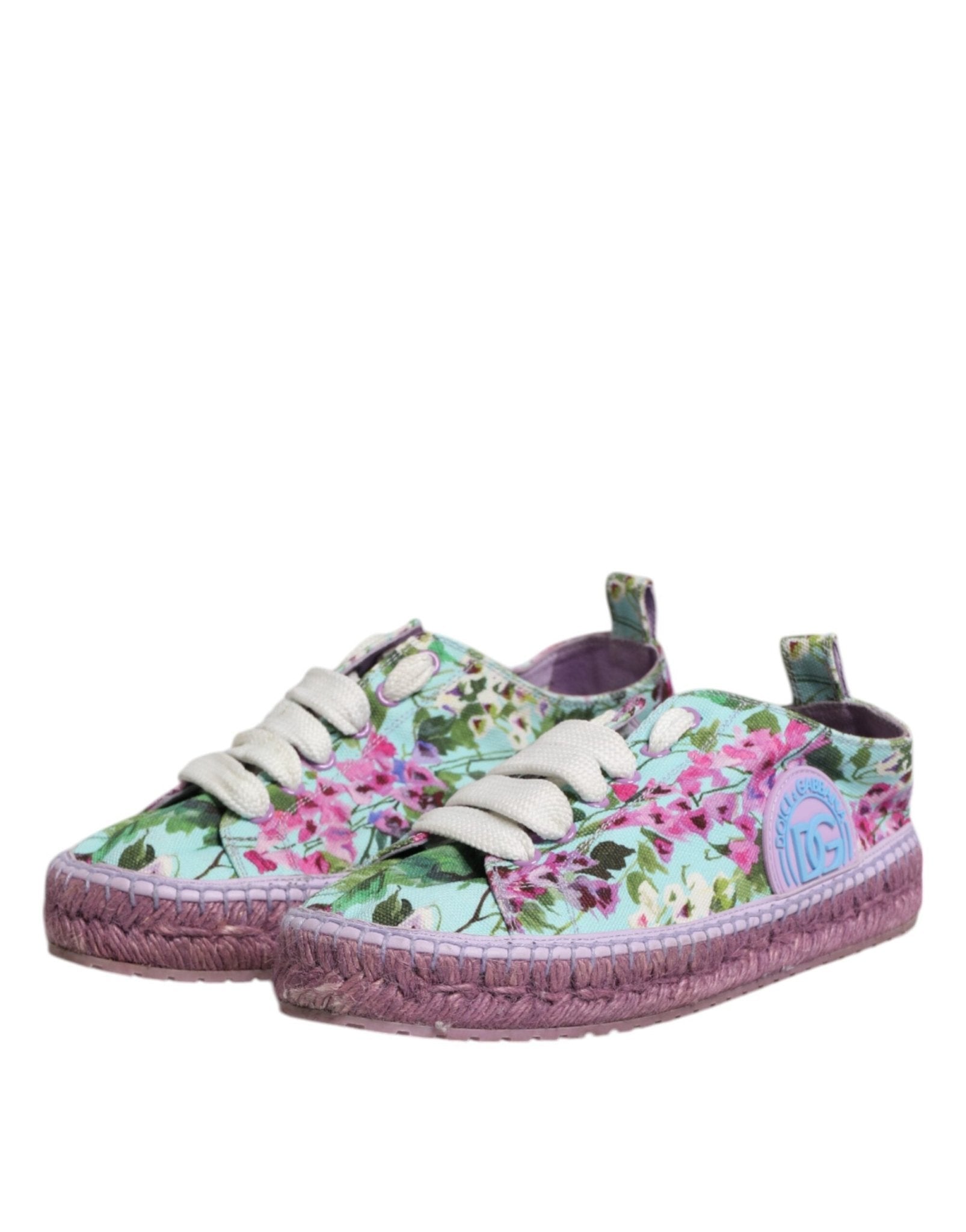 Dolce & Gabbana Multicolor Canvas Espadrilles Sneakers Shoes - RIMODA