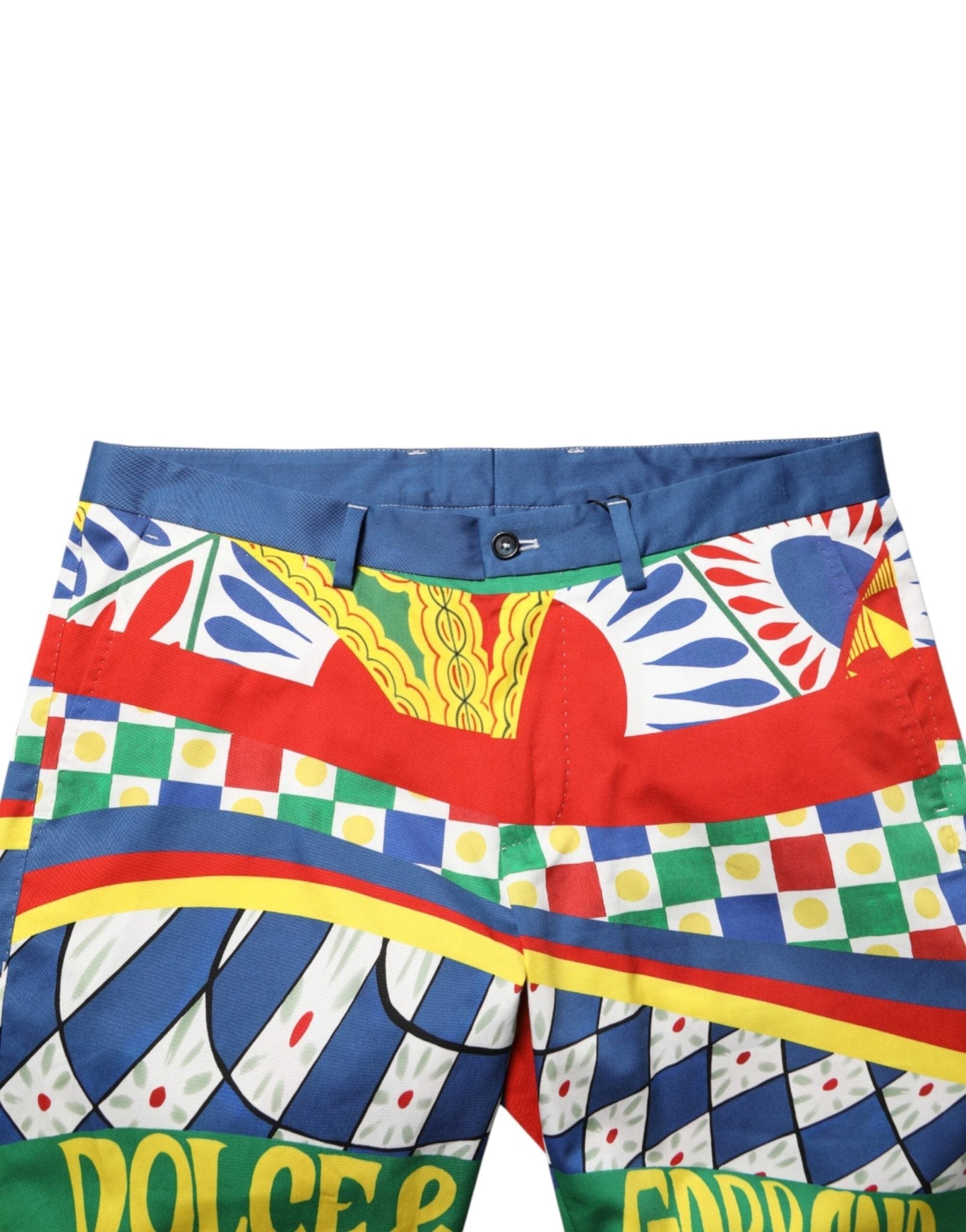 Dolce & Gabbana Multicolor Carretto Print Men Bermuda Shorts - RIMODA