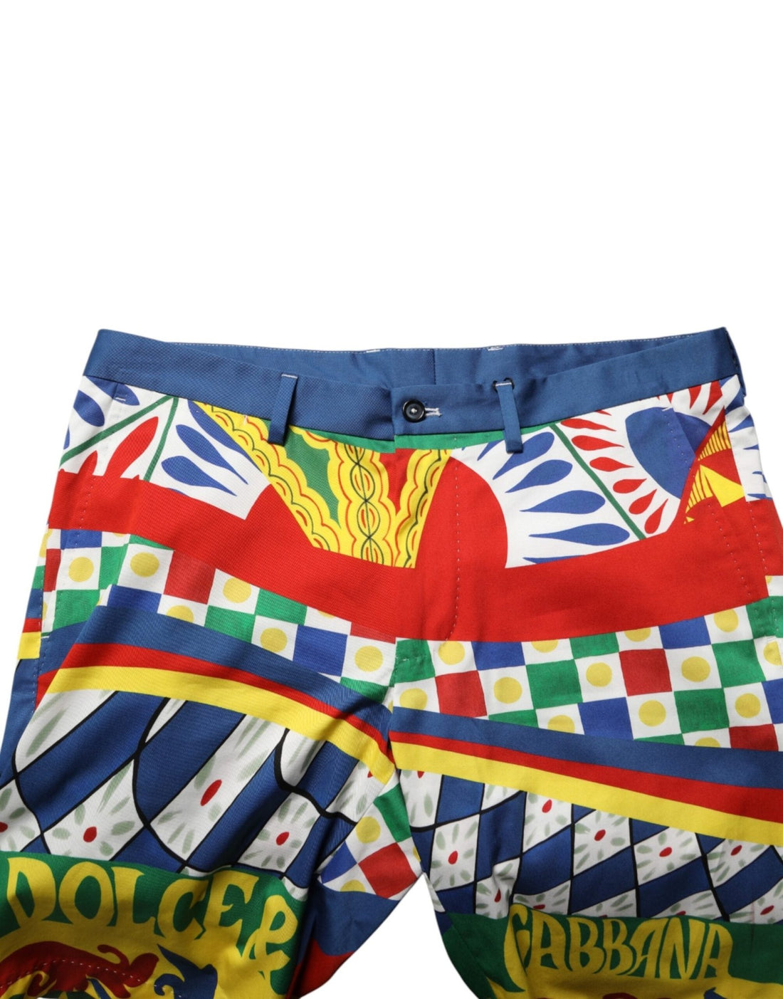Dolce & Gabbana Multicolor Carretto Print Men Bermuda Shorts - RIMODA
