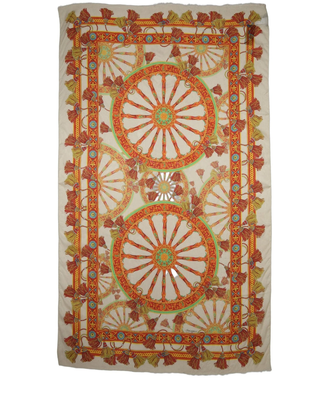 Dolce & Gabbana Multicolor Carretto Print Modal Shawl Scarf - RIMODA