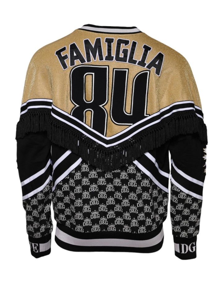 Dolce & Gabbana Multicolor Cotton Crew Neck Pullover Sweater - RIMODA