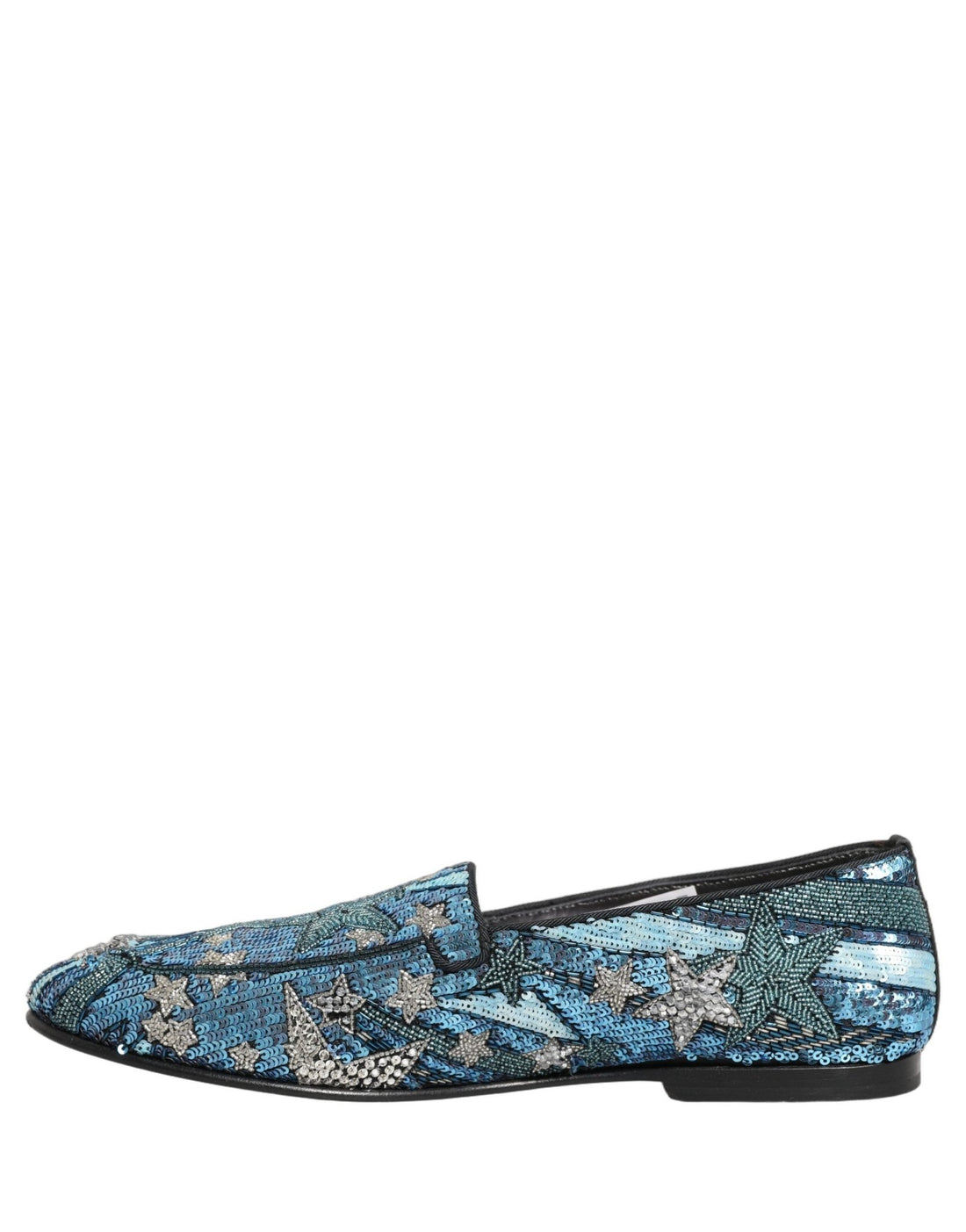 Dolce & Gabbana Multicolor Embroidered Sequin Loafers Shoes - RIMODA