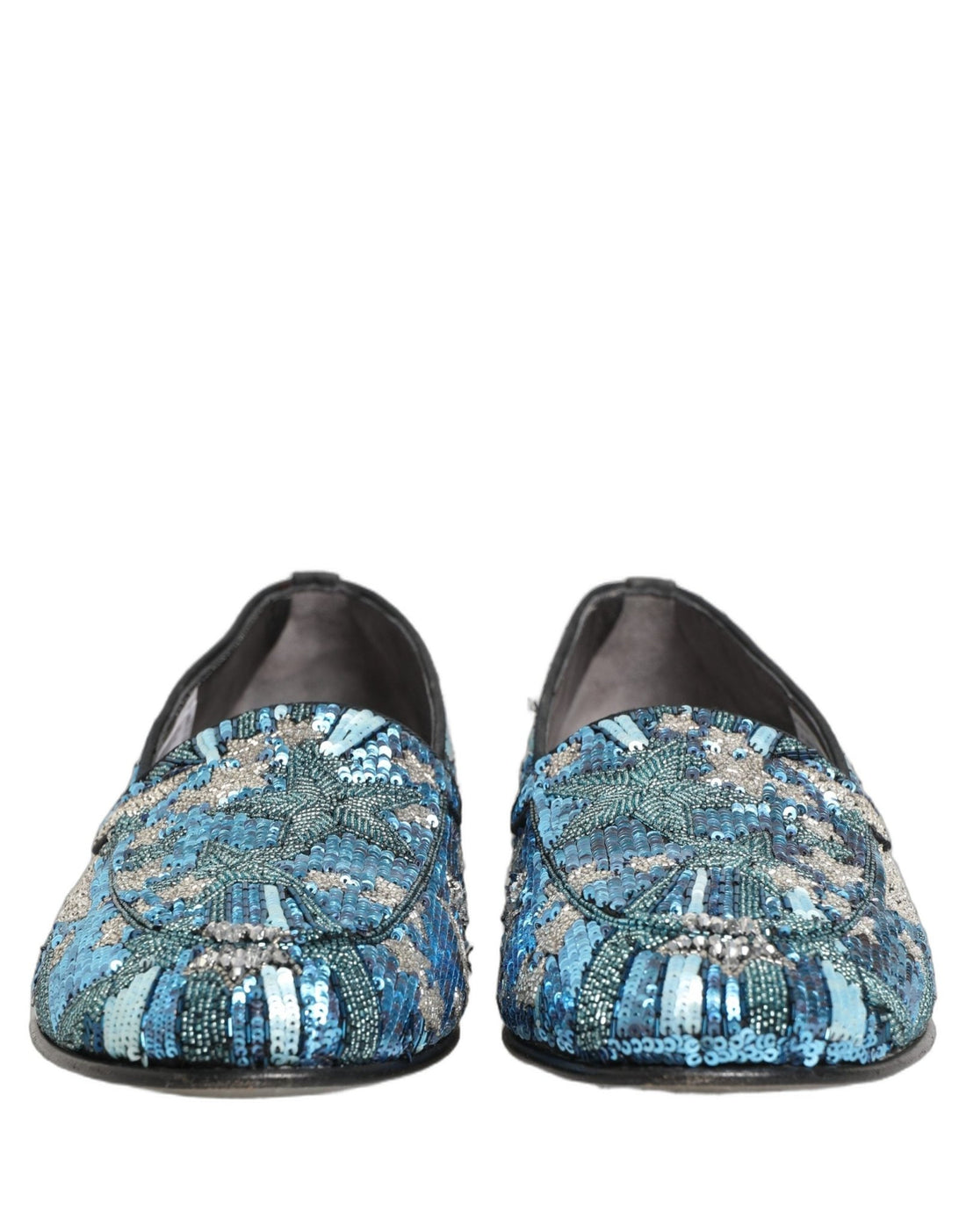 Dolce & Gabbana Multicolor Embroidered Sequin Loafers Shoes - RIMODA