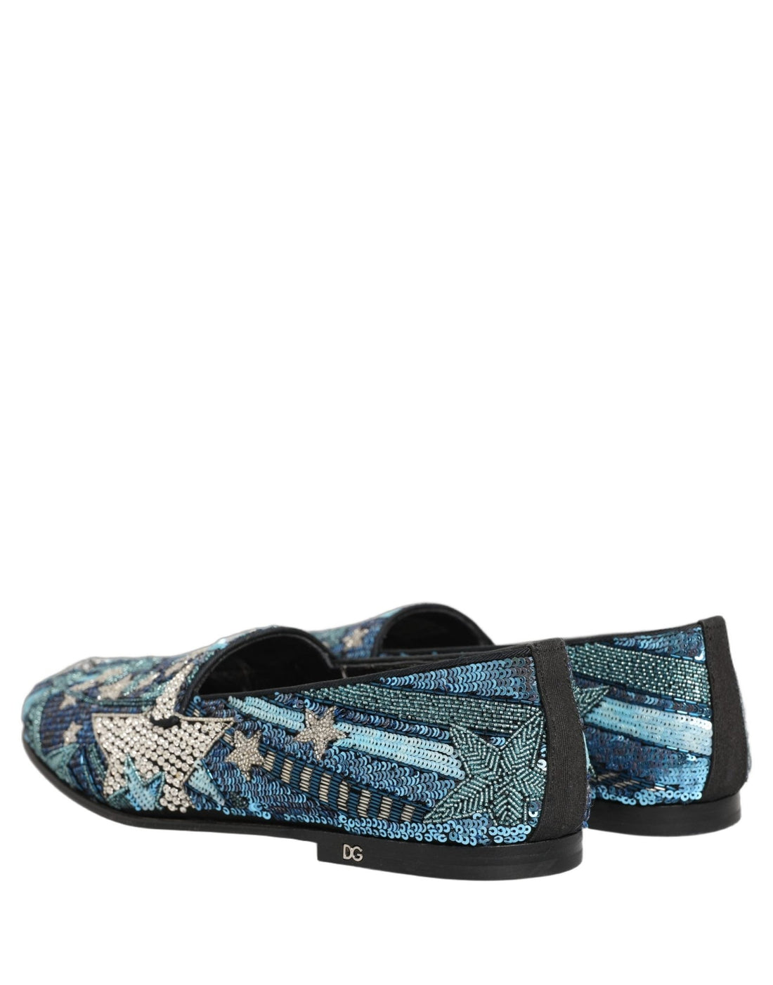 Dolce & Gabbana Multicolor Embroidered Sequin Loafers Shoes - RIMODA