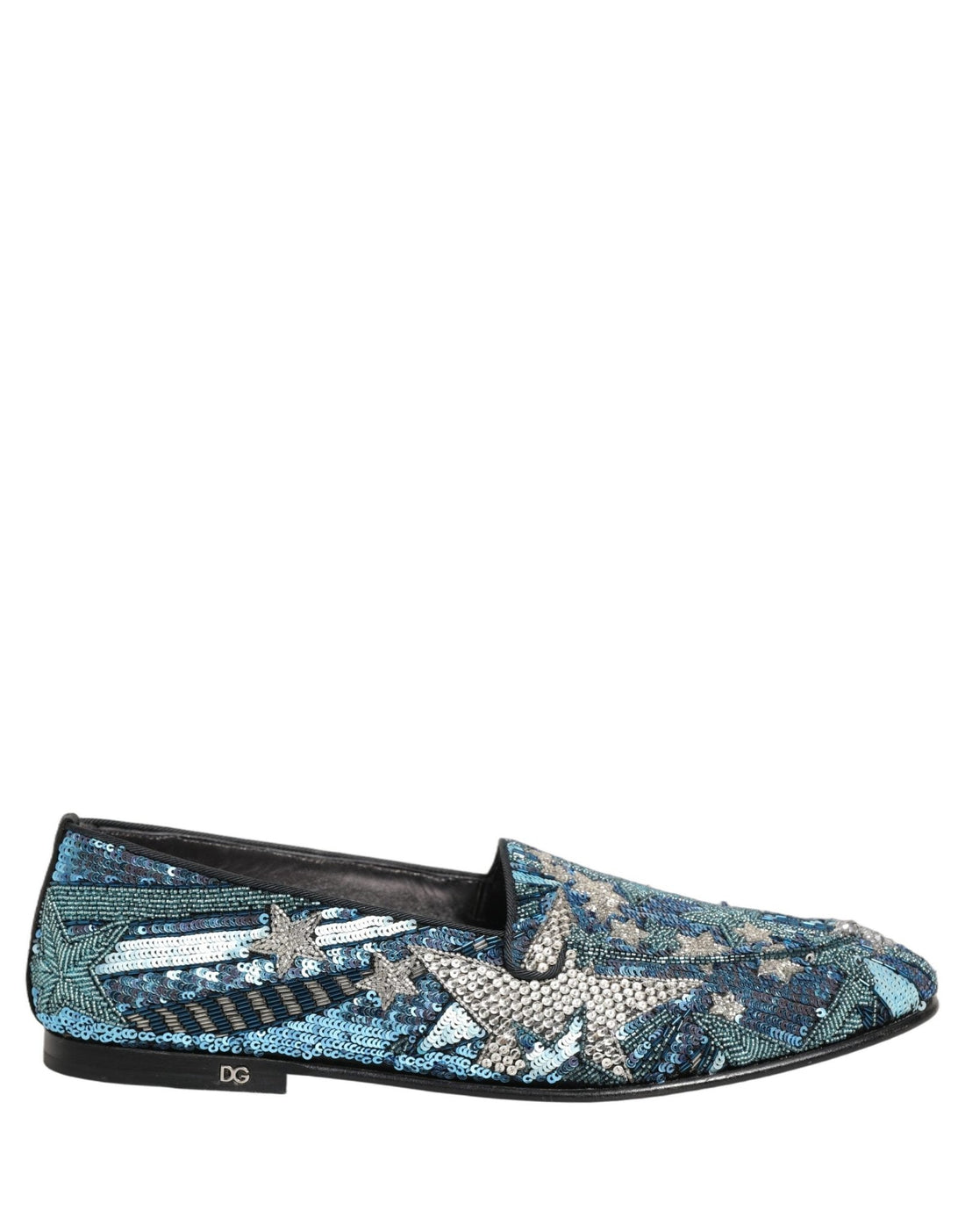 Dolce & Gabbana Multicolor Embroidered Sequin Loafers Shoes - RIMODA