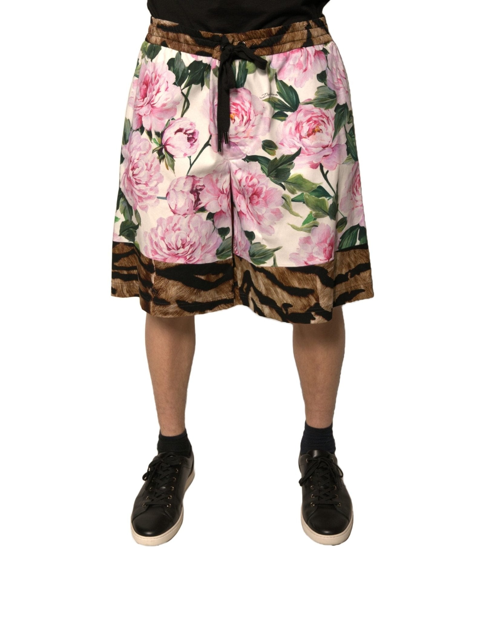 Dolce & Gabbana Multicolor Floral Cotton Men Bermuda Shorts - RIMODA