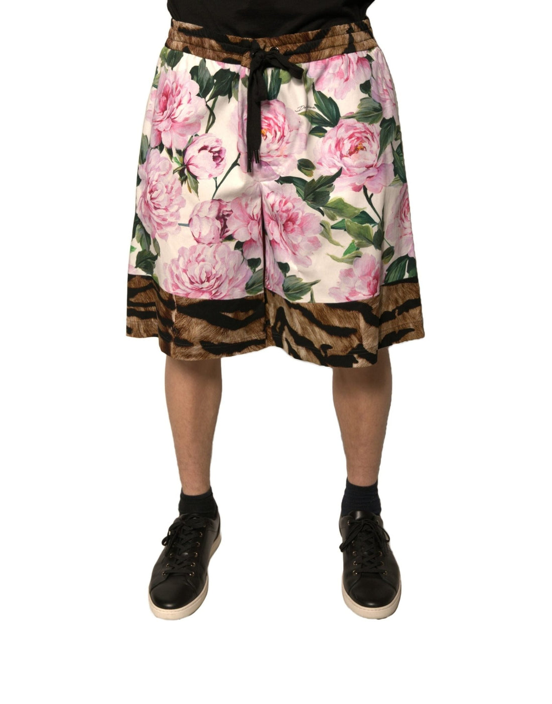 Dolce & Gabbana Multicolor Floral Cotton Men Bermuda Shorts - RIMODA