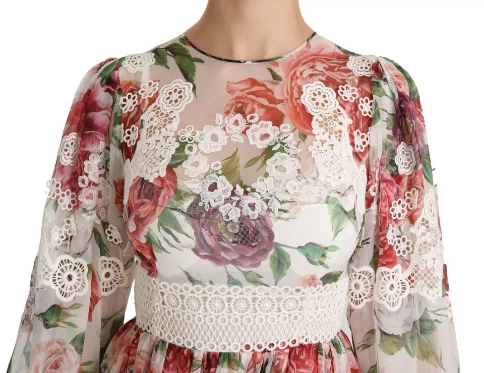Dolce & Gabbana Multicolor Floral Maxi Sheath Dress - RIMODA