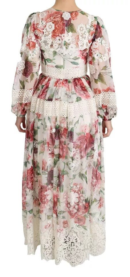 Dolce & Gabbana Multicolor Floral Maxi Sheath Dress - RIMODA
