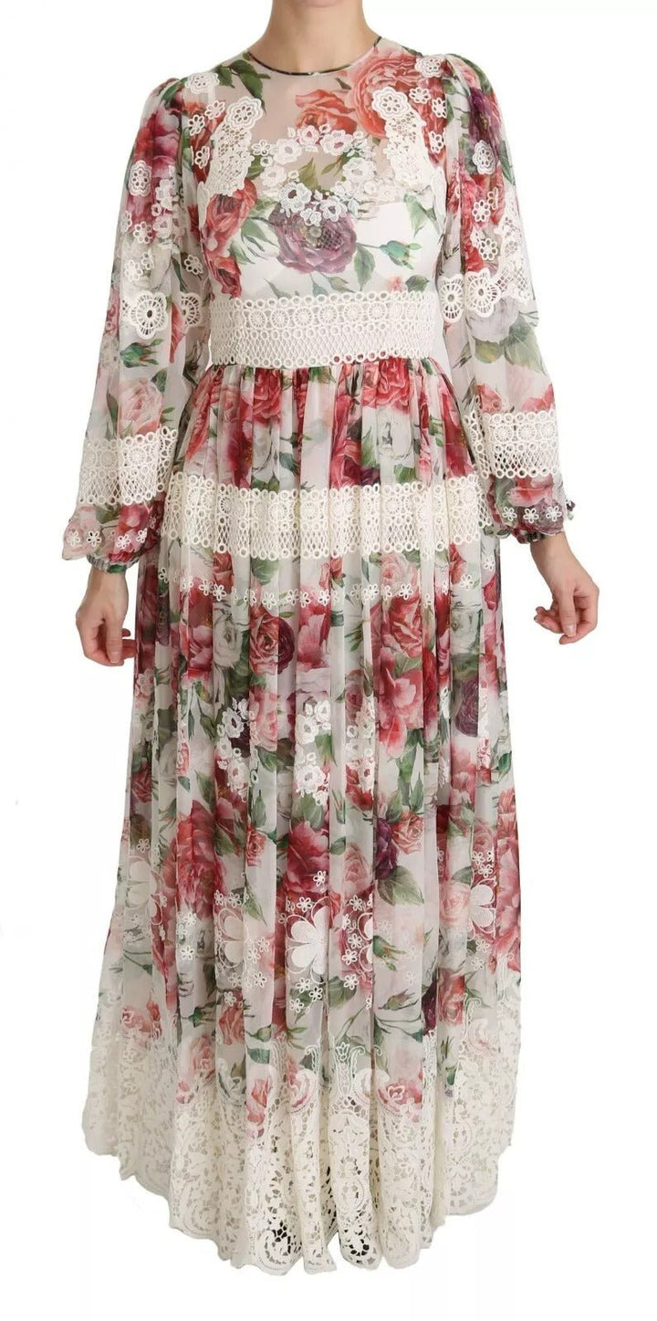 Dolce & Gabbana Multicolor Floral Maxi Sheath Dress - RIMODA