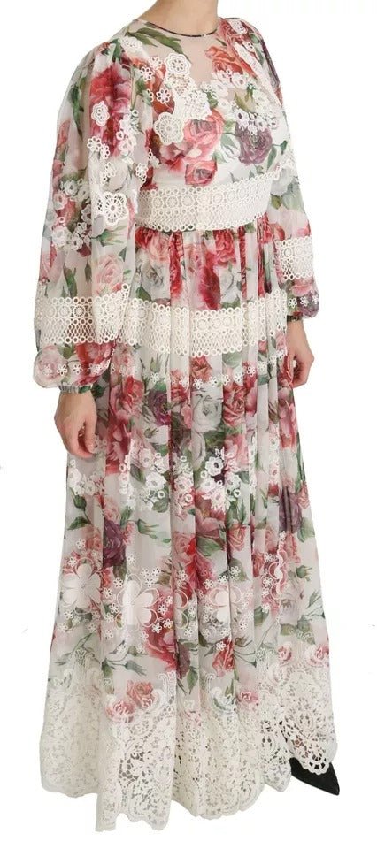 Dolce & Gabbana Multicolor Floral Maxi Sheath Dress - RIMODA