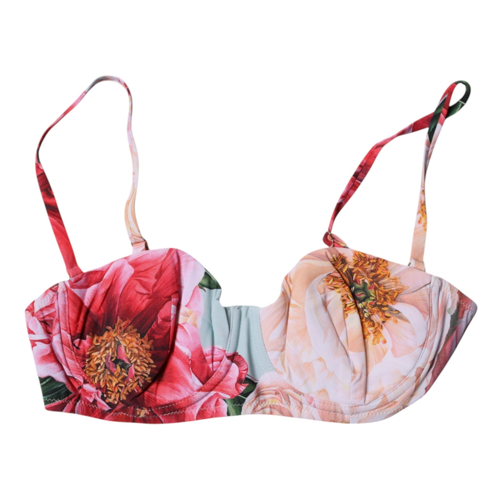 Dolce & Gabbana Multicolor Floral Padded Balconette Bra Underwear - RIMODA