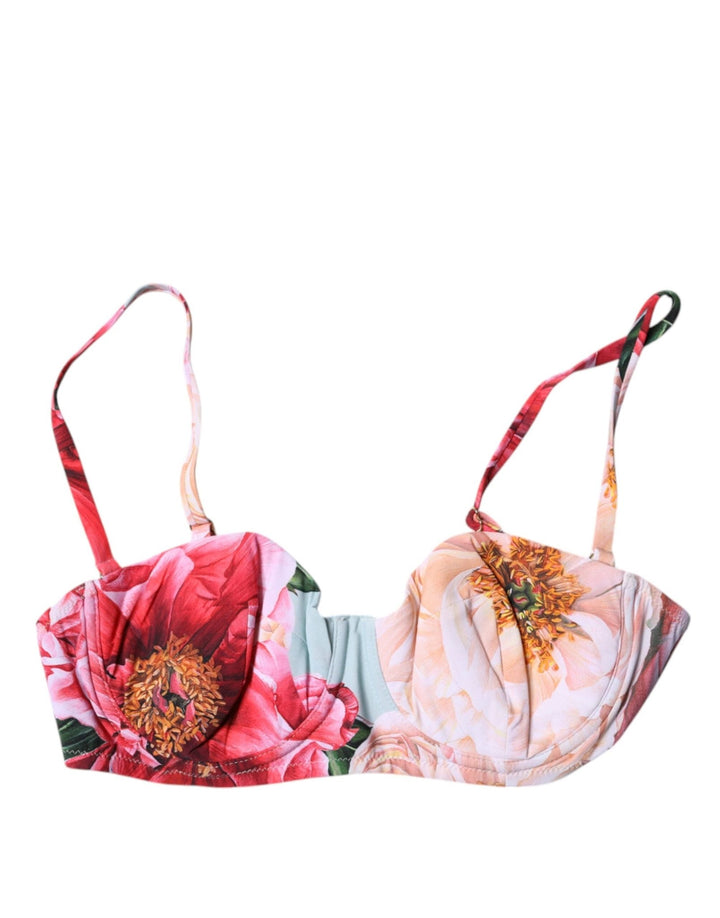 Dolce & Gabbana Multicolor Floral Padded Balconette Bra Underwear - RIMODA