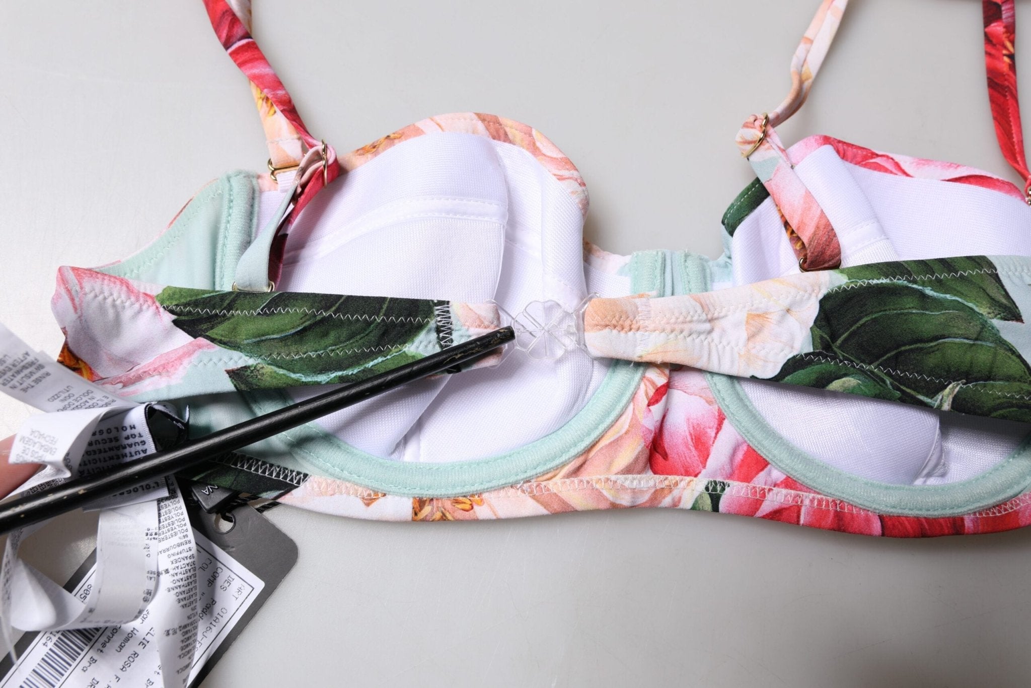Dolce & Gabbana Multicolor Floral Padded Balconette Bra Underwear - RIMODA