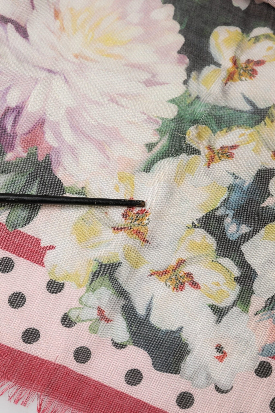 Dolce & Gabbana Multicolor Floral Print Square Stole 133cm x 133cm Scarf - RIMODA