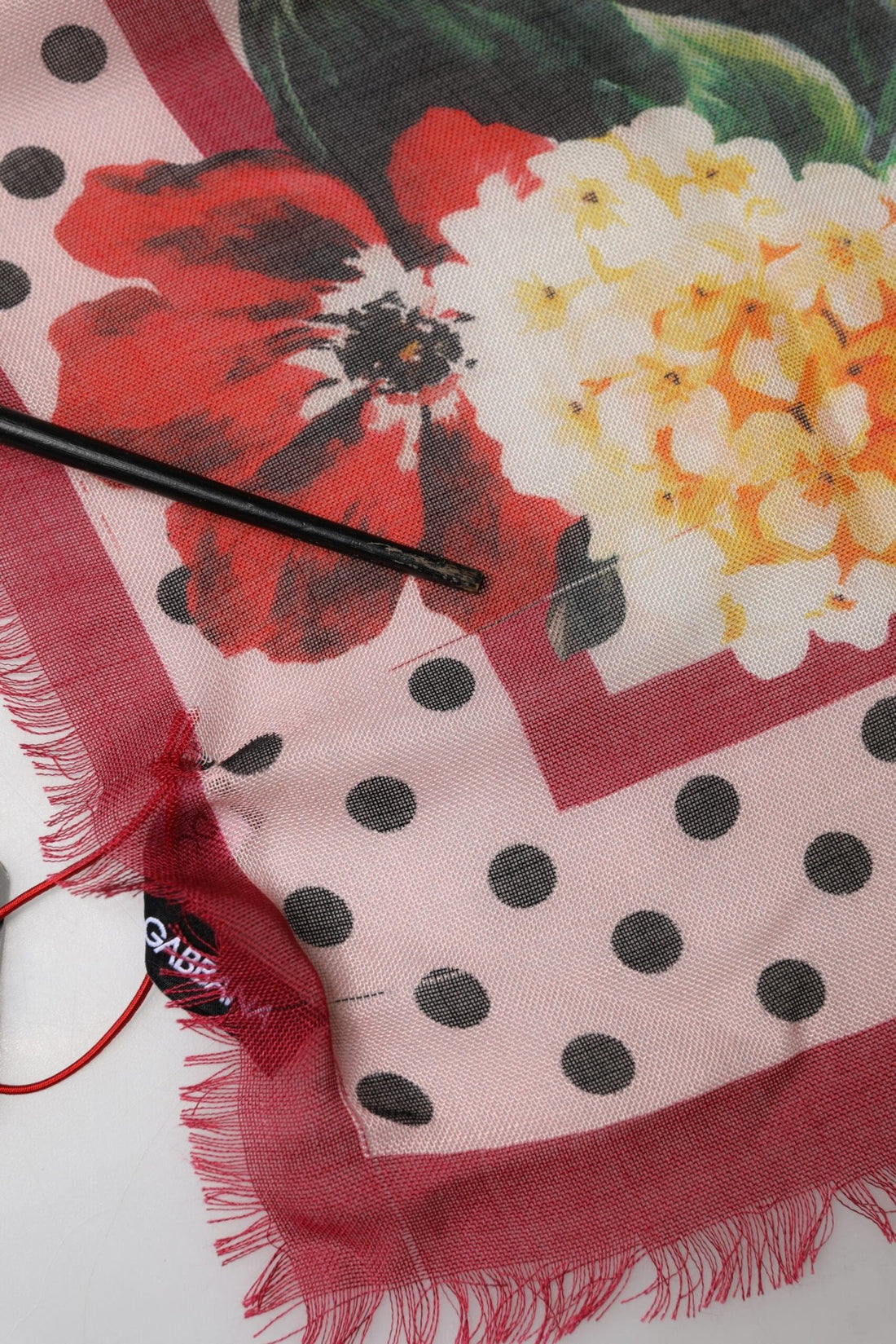 Dolce & Gabbana Multicolor Floral Print Square Stole 136cm x 130cm Scarf - RIMODA