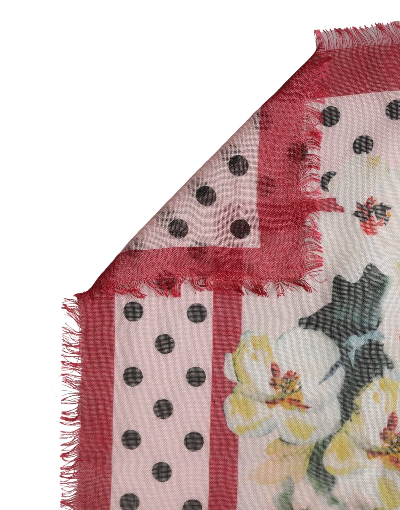 Dolce & Gabbana Multicolor Floral Print Square Stole 136cm x 130cm Scarf - RIMODA