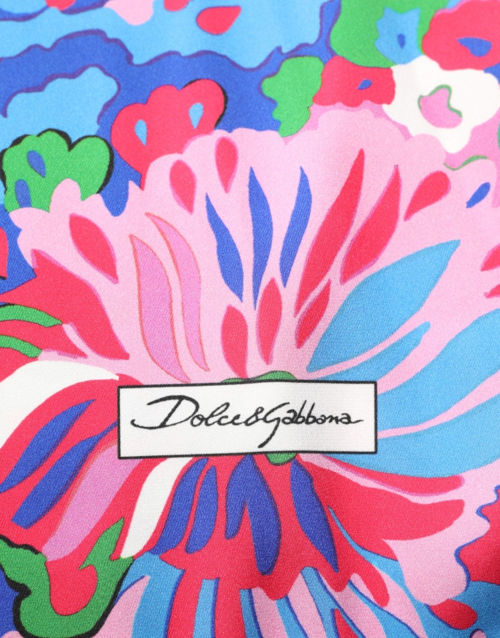 Dolce & Gabbana Multicolor Floral Printed Tunic Blouse Top - RIMODA