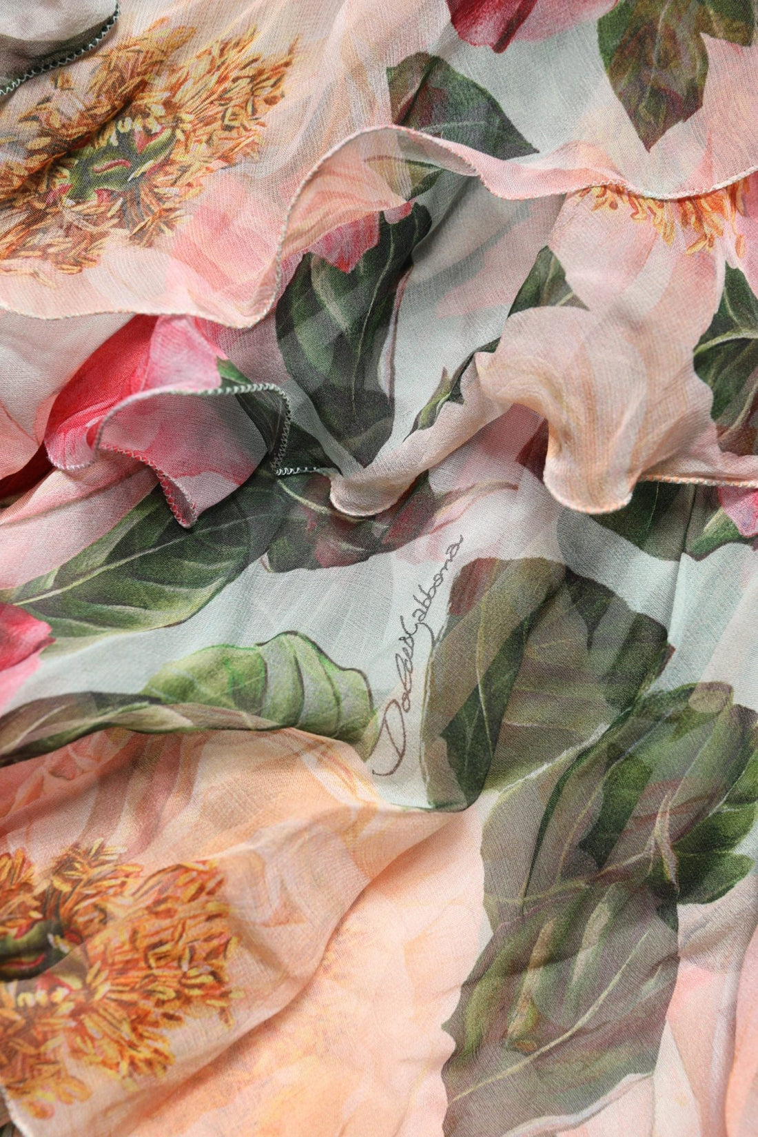 Dolce & Gabbana Multicolor Floral Silk Layered Maxi Dress - RIMODA