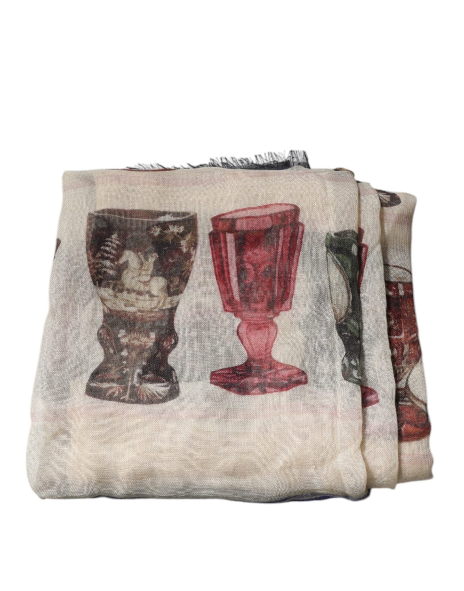 Dolce & Gabbana Multicolor Glass Cashmere Foulard Scarf - RIMODA