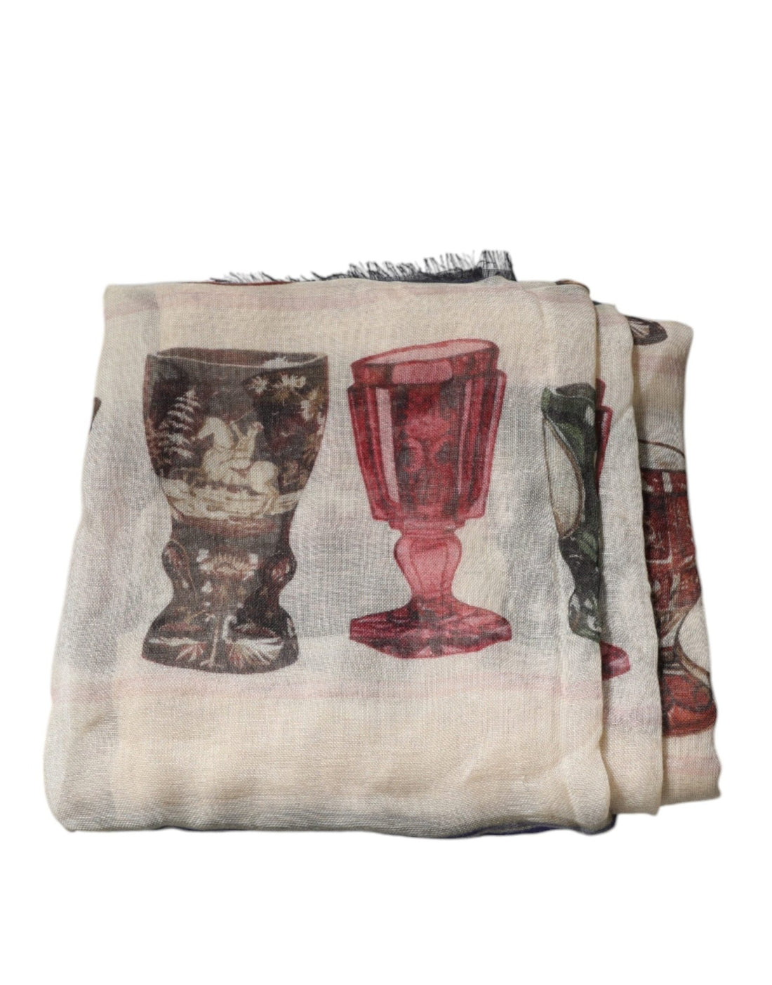 Dolce & Gabbana Multicolor Glass Cashmere Foulard Scarf - RIMODA