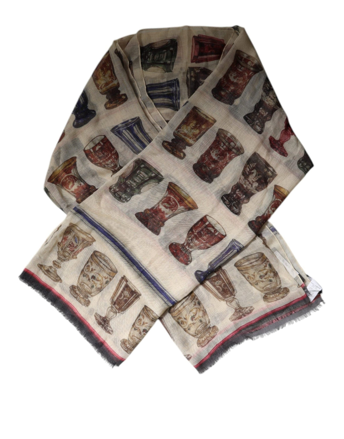 Dolce & Gabbana Multicolor Glass Cashmere Foulard Scarf - RIMODA
