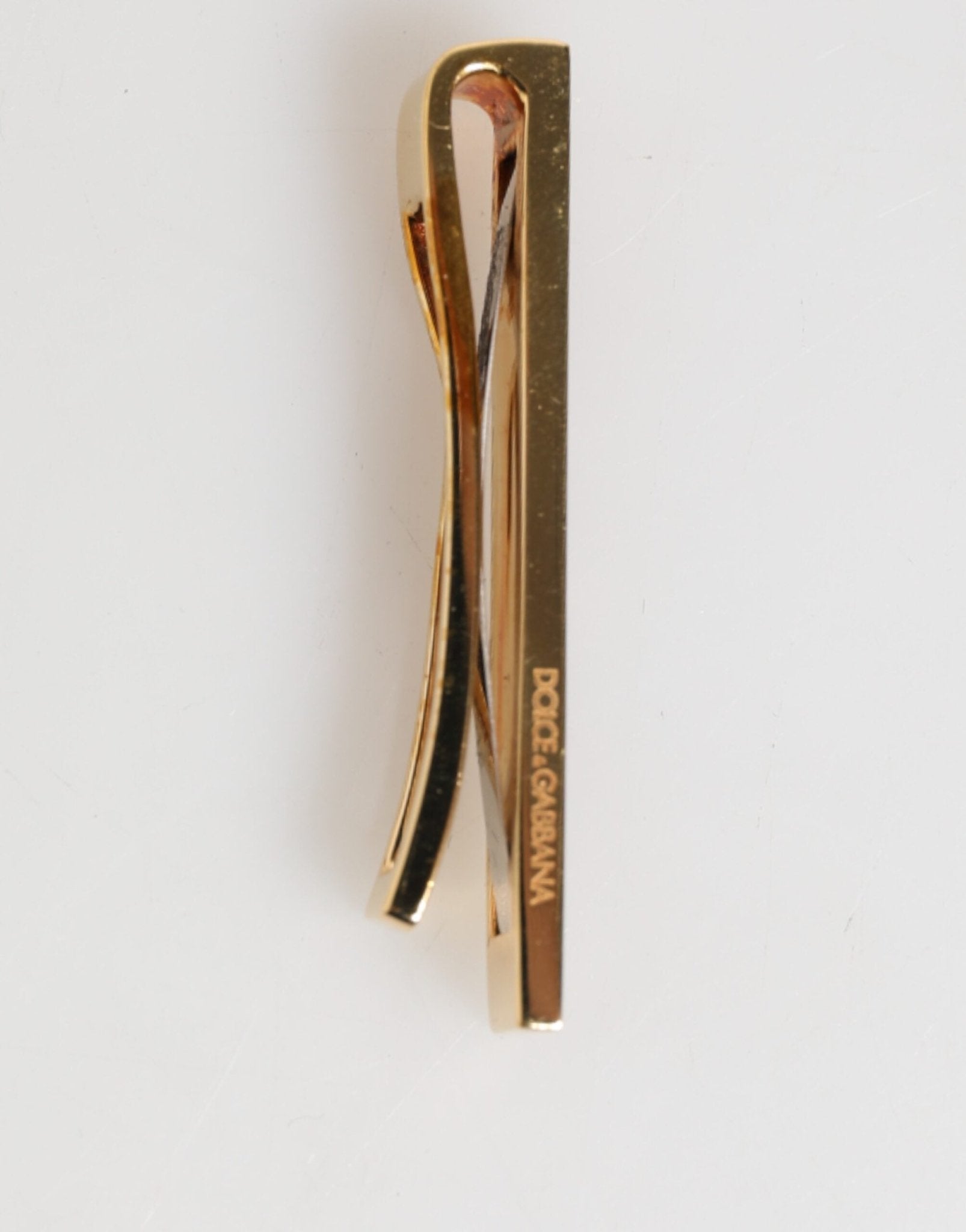 Dolce & Gabbana Multicolor Gold Tone Brass Men's Accessory Tie Clip Bar - RIMODA